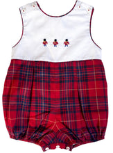 Load image into Gallery viewer, The Holiday Heirloom Tartan Embroidered Sleeveless Romper