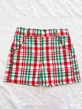 Load image into Gallery viewer, {Sutherby Boys} Gingerbread Plaid Prep Short