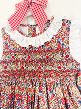 Load image into Gallery viewer, {Sutherby Girls} Signature Smocked Dress ~ Festive Floral