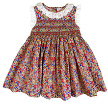 Load image into Gallery viewer, {Sutherby Girls} Signature Smocked Dress ~ Festive Floral