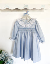 Load image into Gallery viewer, {Sutherby Girls} Signature Smocked Dress ~ Blue Houndstooth