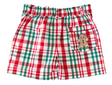Load image into Gallery viewer, {Sutherby Boys} Gingerbread Plaid Prep Short