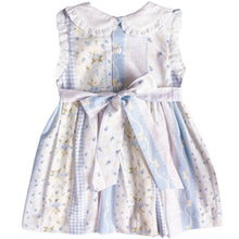 Load image into Gallery viewer, {Sutherby Girls} Embroidered Dress ~ Blue Vintage Patchwork