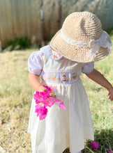 Load image into Gallery viewer, The Smocked Pinafore - Carrot Patch
