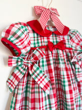 Load image into Gallery viewer, {Sutherby Girls} Gingerbread Plaid Dress ~ FARMHOUSE SALE