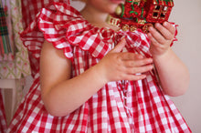 Load image into Gallery viewer, {Sutherby Girls} Signature ‘Mabel' Capelet Daygown ~ Red Picnic Gingham