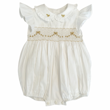Load image into Gallery viewer, {Sutherby Girls} Signature Smocked Romper ~ Sugarplum Fairy