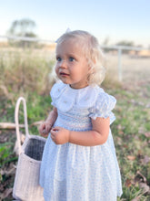 Load image into Gallery viewer, The Petal Collar Smocked Dress - Teacup Floral