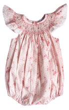 Load image into Gallery viewer, The Smocked Bishop Romper - Vintage Roses
