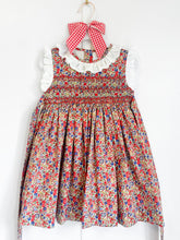 Load image into Gallery viewer, {Sutherby Girls} Signature Smocked Dress ~ Festive Floral