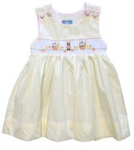 Load image into Gallery viewer, The Smocked Pinafore - Carrot Patch