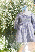 Load image into Gallery viewer, {Sutherby Girls} Signature Smocked Dress ~ Blue Forget Me Nots