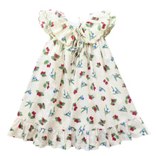 Load image into Gallery viewer, {Sutherby Girls} Signature ‘Mabel' Capelet Daydress ~ Christmas Berries
