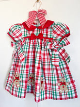 Load image into Gallery viewer, {Sutherby Girls} Gingerbread Plaid Dress ~ FARMHOUSE SALE