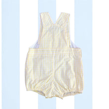 Load image into Gallery viewer, Yellow Gingham Sunsuit