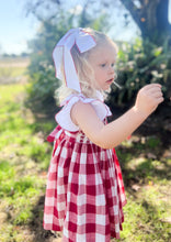 Load image into Gallery viewer, {Sutherby Girls} Signature Smocked Dress - Heritage Red Gingham ~ FARMHOUSE SALE