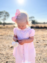 Load image into Gallery viewer, Pastel Pink Striped Embroidered Dress