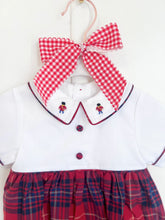 Load image into Gallery viewer, The Holiday Heirloom Tartan Romper