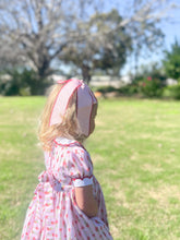 Load image into Gallery viewer, {Sutherby Girls} Signature Smocked Dress - Festive Whimsical Wallpaper