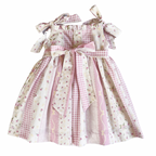 {Sutherby Girls} Smocked Dress ~ Pink Vintage Patchwork