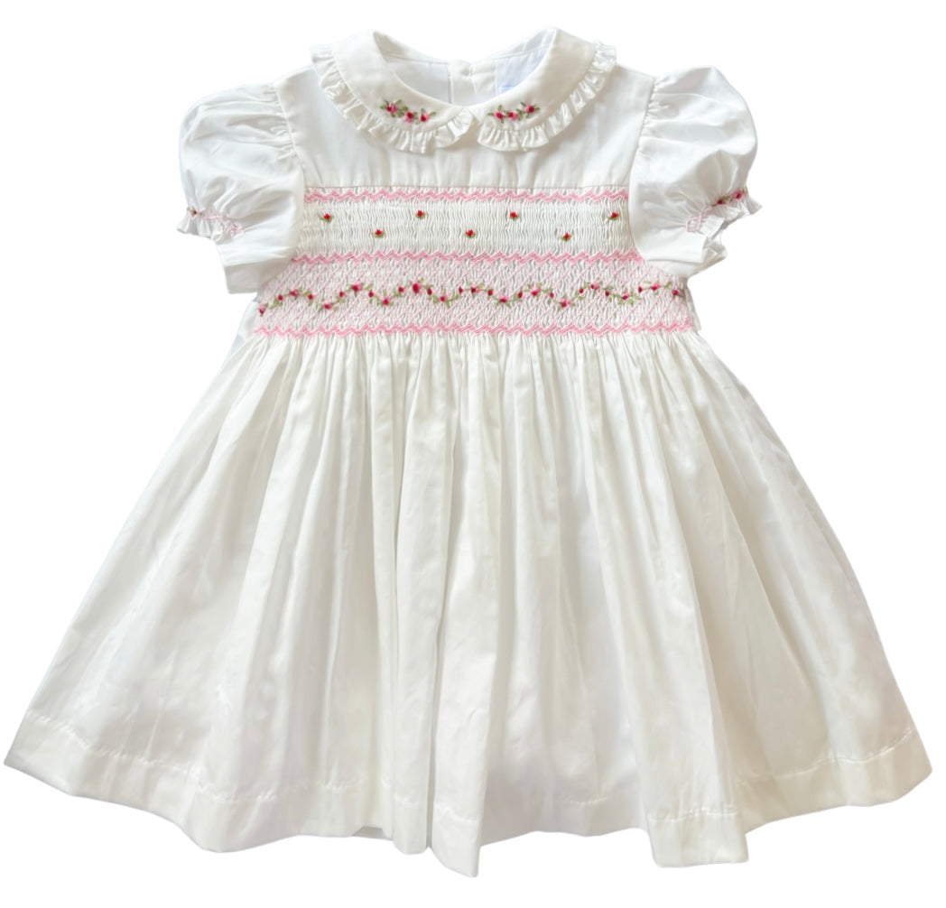 {Sutherby Girls} Signature Smocked Dress ~ Holly Rosebud