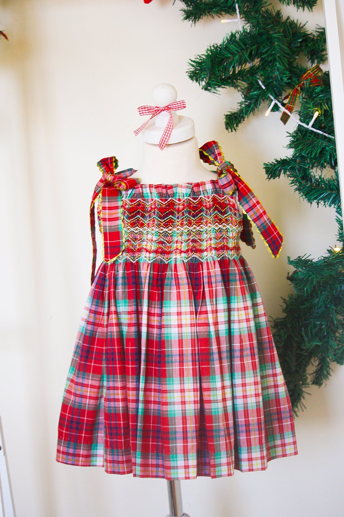 {Sutherby Girls} Signature Smocked Dress ~ Yuletide Plaid