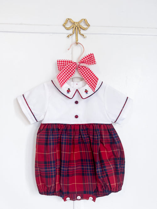The Holiday Heirloom Tartan Romper