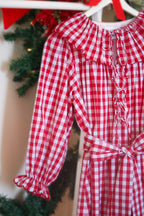 {Sutherby Ladies} Signature ‘Lola' Capelet Dress ~ Classic Red Gingham