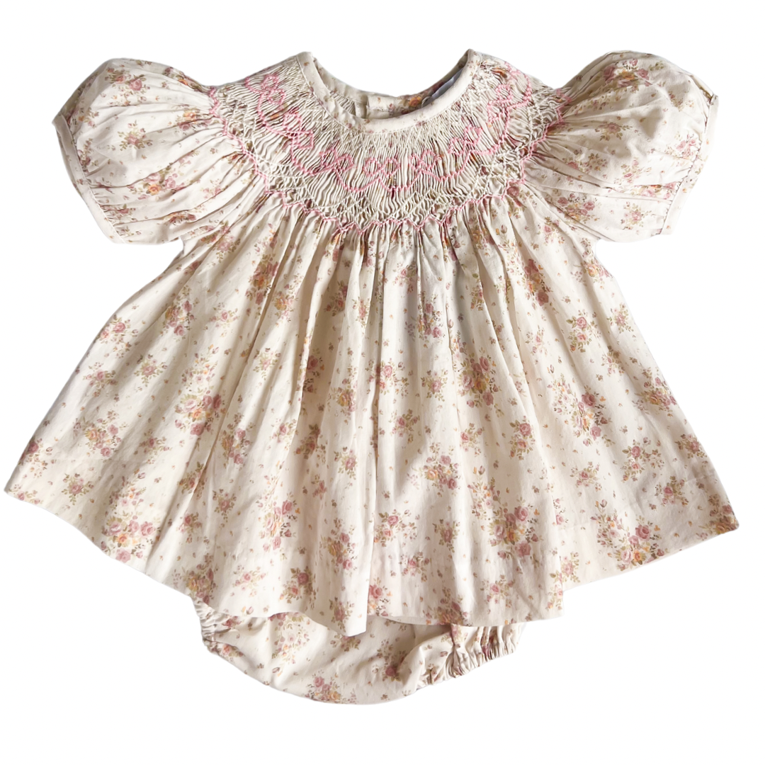 {Sutherby Girls} Signature Smocked Set ~ Heritage Bouquet