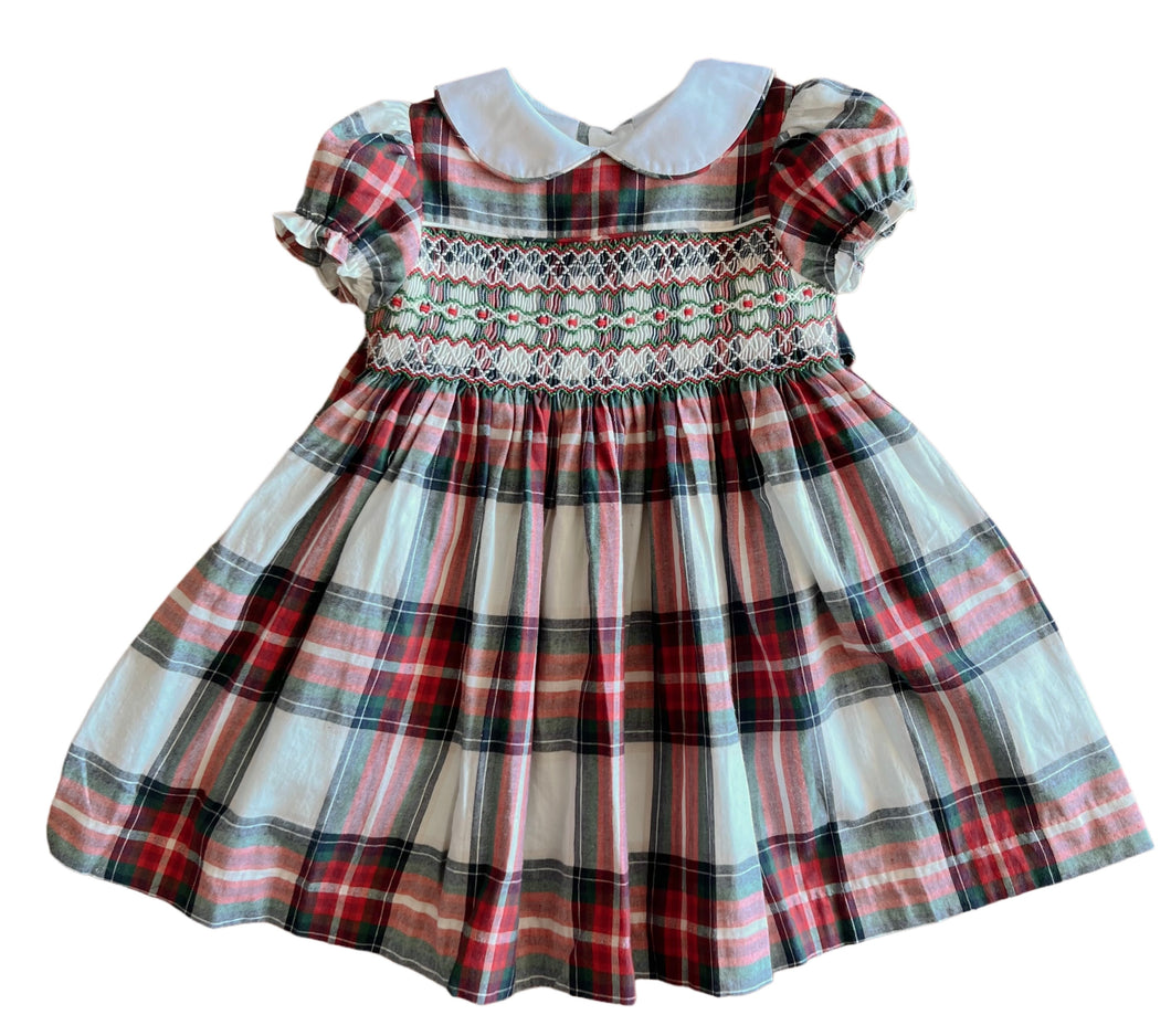 The Smocked Dress - Traditional Tartan (2022) - 1x SIZE 3 YEARS!