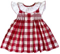 {Sutherby Girls} Signature Smocked Dress - Heritage Red Gingham ~ FARMHOUSE SALE