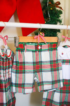 {Sutherby Boys} Signature Prep Shorts ~ Christmas Fair Tartan