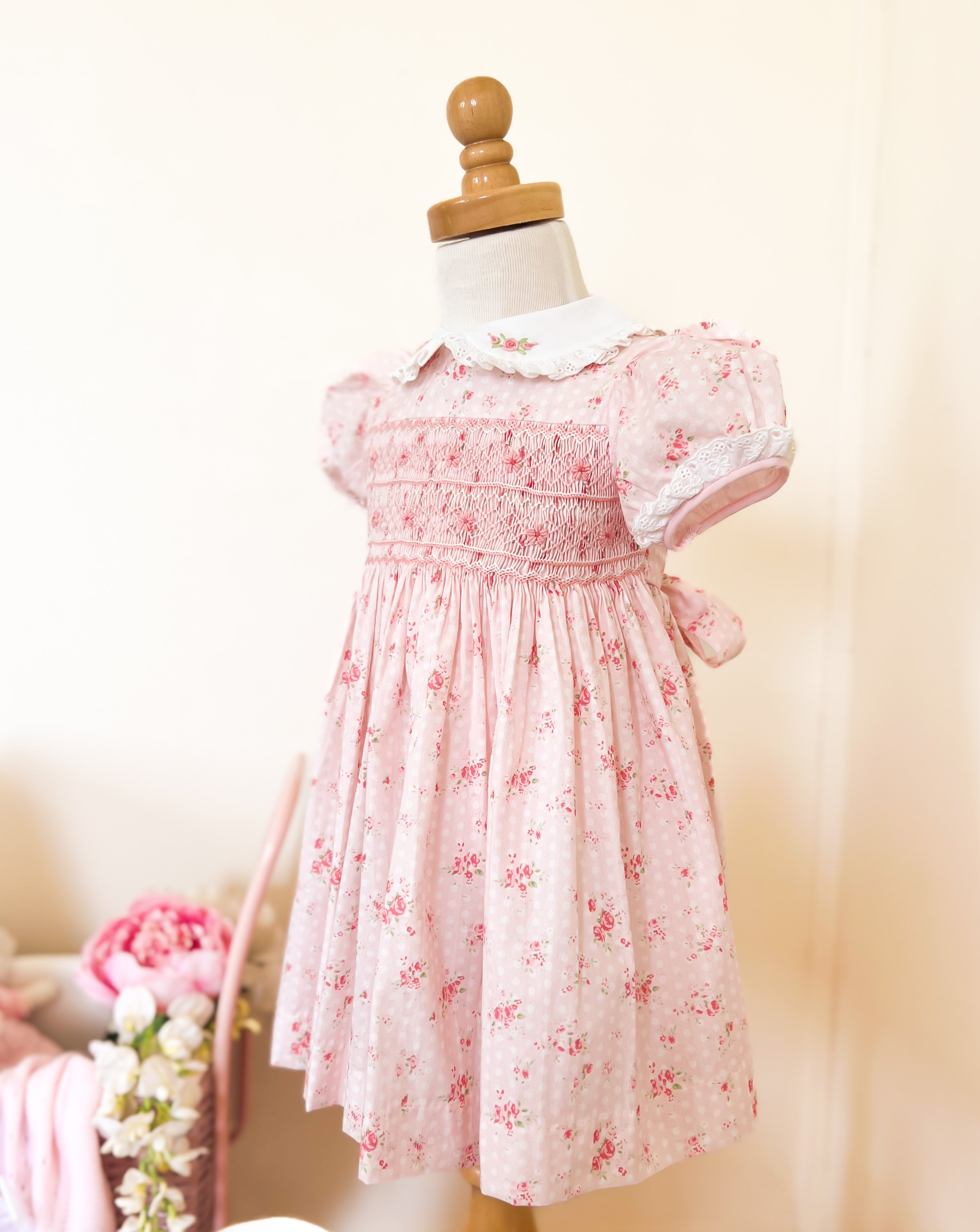 The Smocked Dress - Vintage Roses
