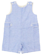 The Jon Jon -  Blue Gingham Linen