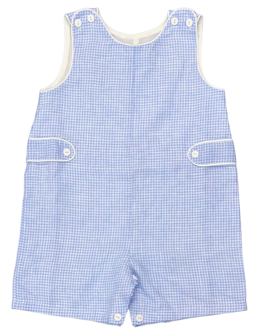 The Jon Jon -  Blue Gingham Linen
