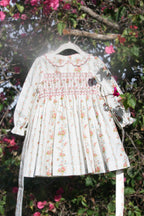 {Sutherby Girls} Signature Smocked Dress ~ Vintage Wallpaper Floral