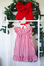 {Sutherby Girls} Signature ‘Mabel' Capelet Daygown ~ Red Picnic Gingham