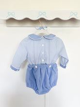 Load image into Gallery viewer, The Button-On Set - Baby Blue Gingham/Corduroy
