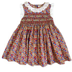 {Sutherby Girls} Signature Smocked Dress ~ Festive Floral