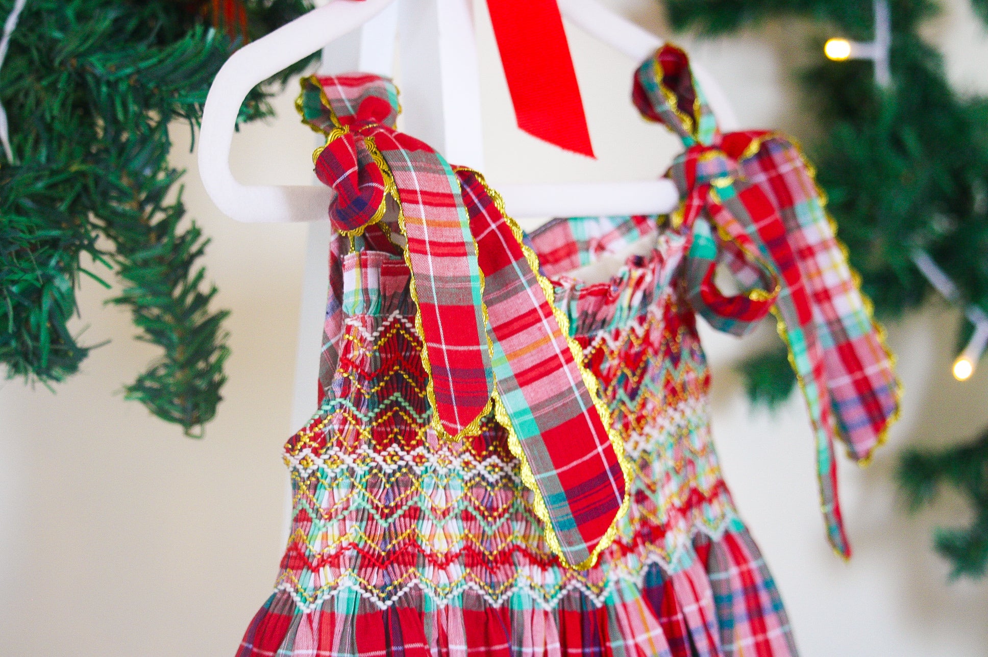 {Sutherby Girls} Signature Smocked Dress ~ Yuletide Plaid