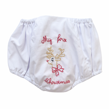 Load image into Gallery viewer, &quot;My 1st Christmas&quot; Bloomers ~ 2024 Rudolph
