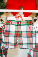 {Sutherby Boys} Signature Prep Shorts ~ Christmas Fair Tartan
