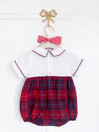 The Holiday Heirloom Tartan Romper