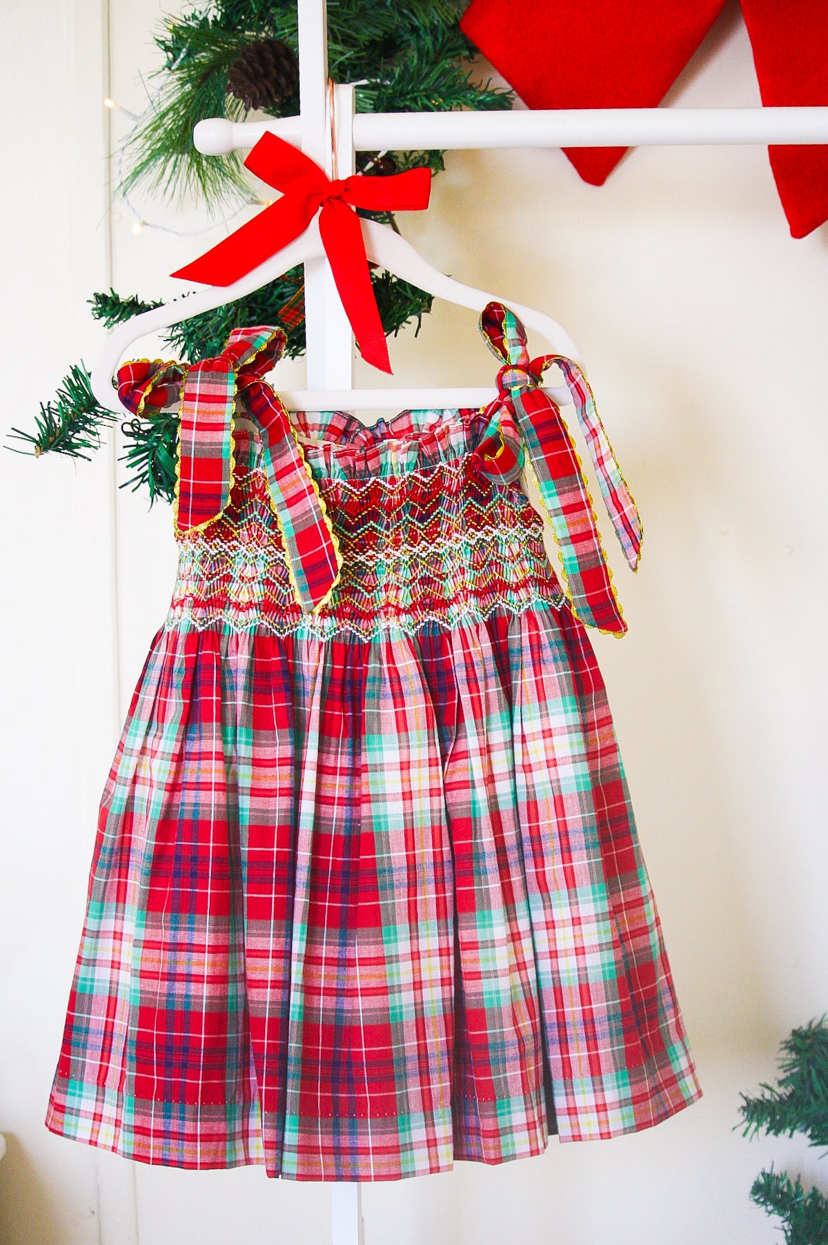 {Sutherby Girls} Signature Smocked Dress ~ Yuletide Plaid