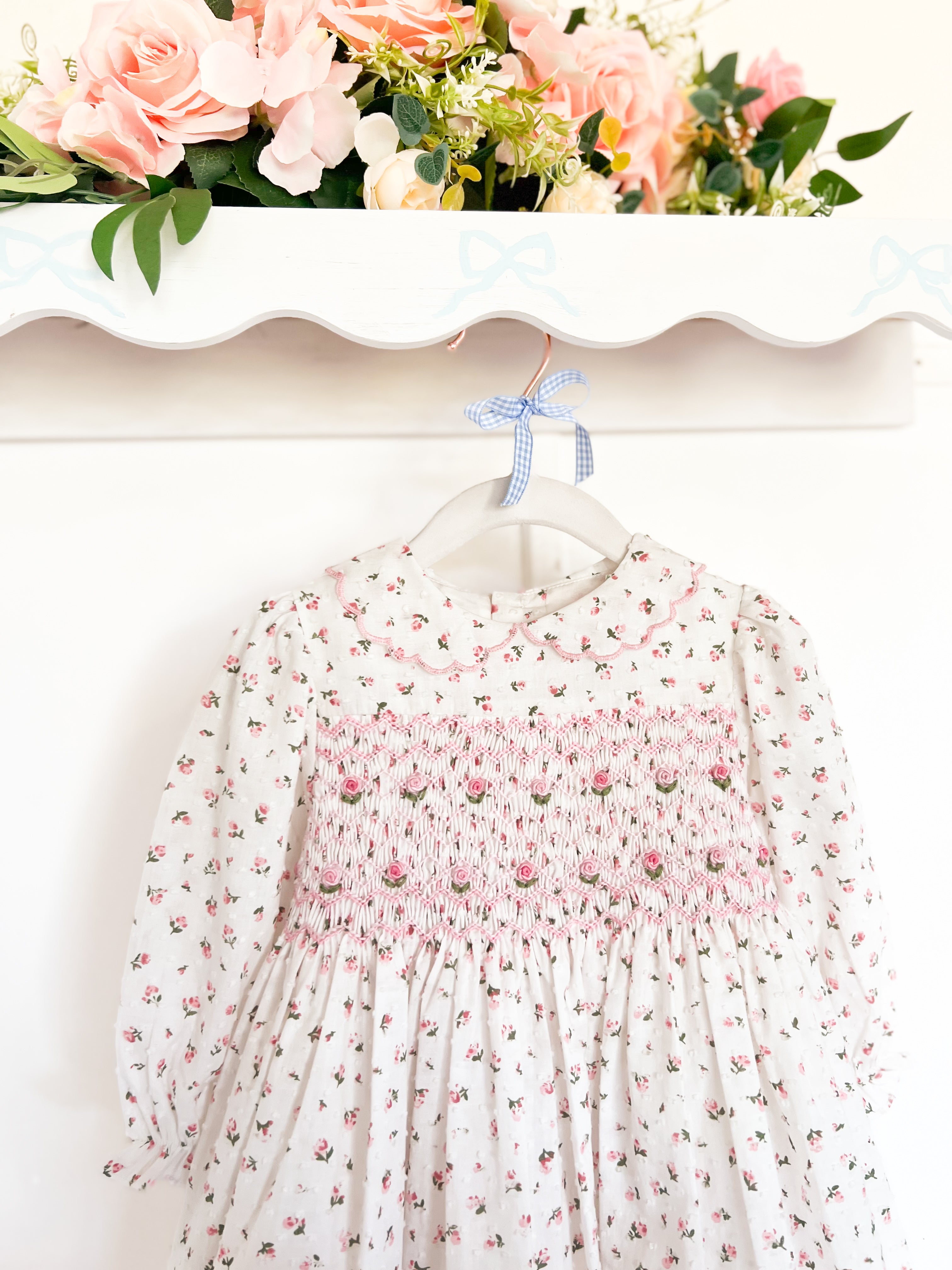 The Smocked Dress - Heritage Rose Plumetti