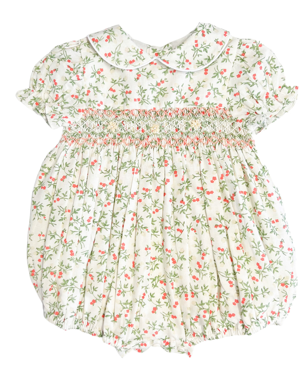 The Smocked Romper - Ditsy Summer Floral