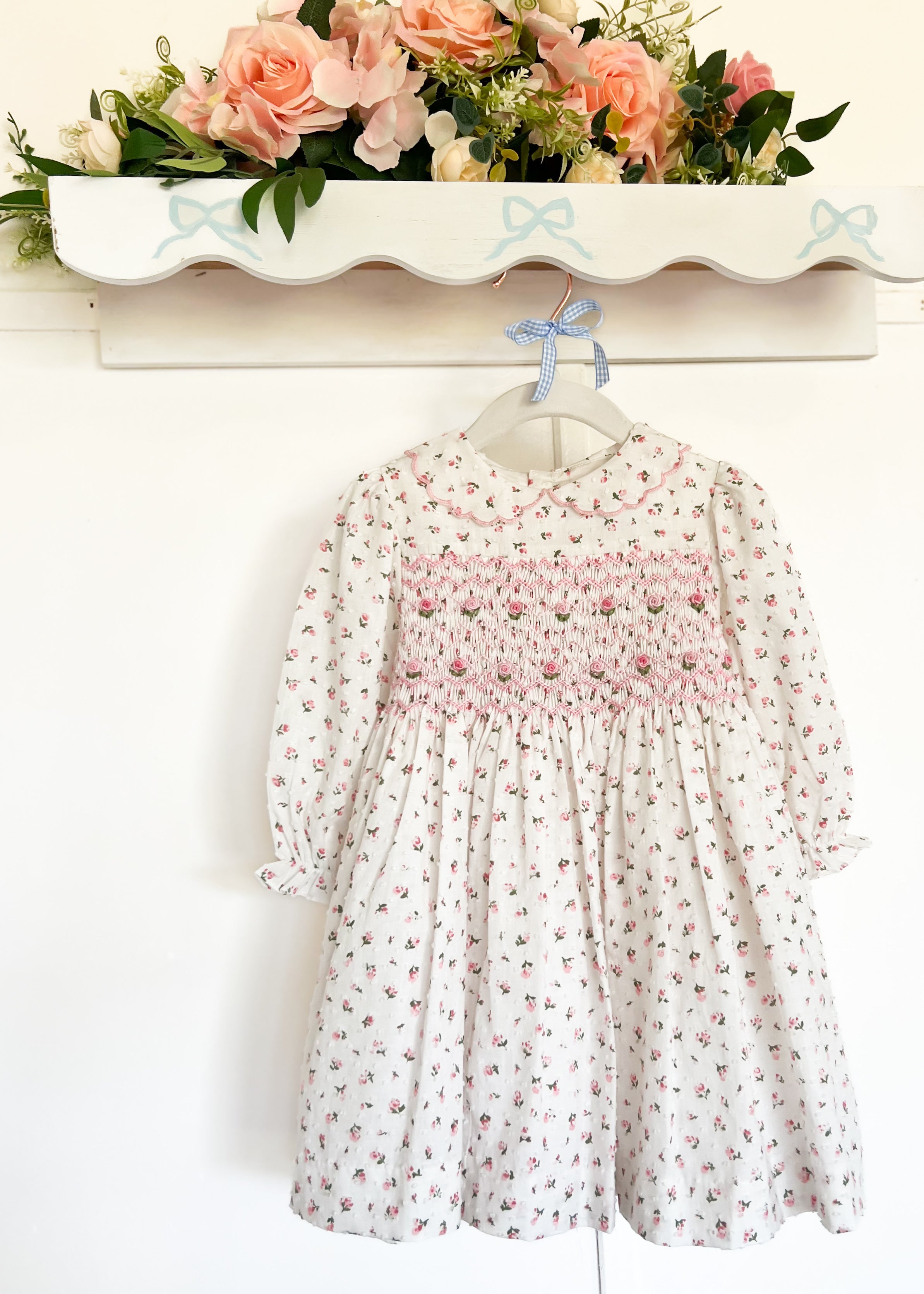 The Smocked Dress - Heritage Rose Plumetti