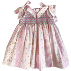 {Sutherby Girls} Smocked Dress ~ Pink Vintage Patchwork