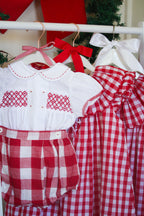 {Sutherby Boys} The Smocked Set - Heritage Red Gingham ~ FARMHOUSE SALE