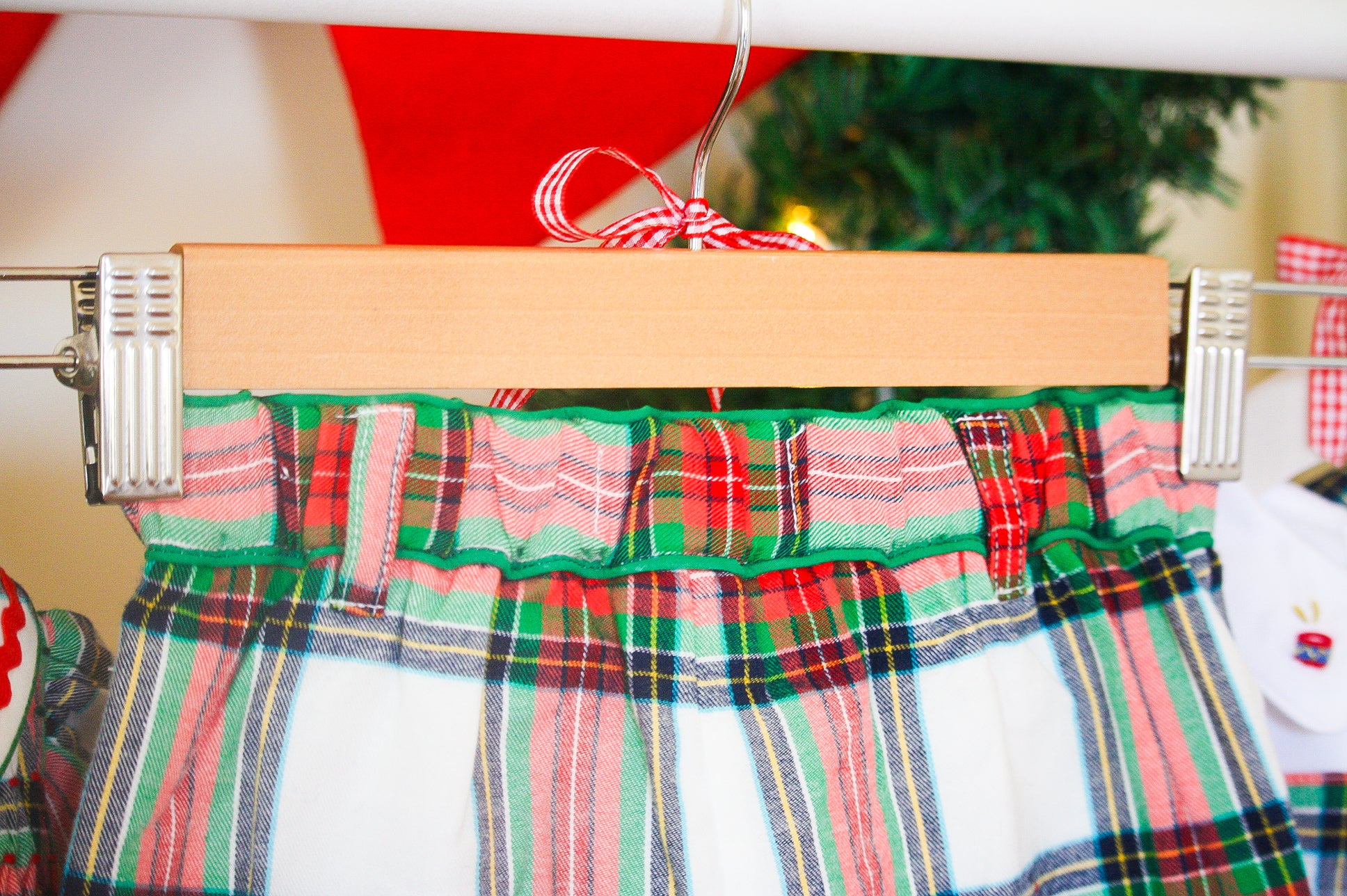 {Sutherby Boys} Signature Prep Shorts ~ Christmas Fair Tartan